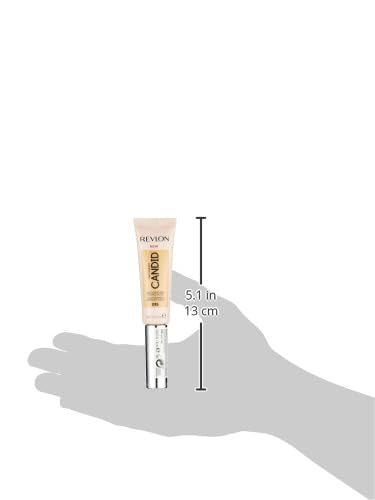 Revlon Concealer Stick, PhotoReady Candid Face Makeup with Anti-Pollution & Antioxidant Ingredients, Longwear Medium-Full Coverage Infused with Caffine,Natural Finish,Oil Free,015 Light, 0.34 Fl Oz
