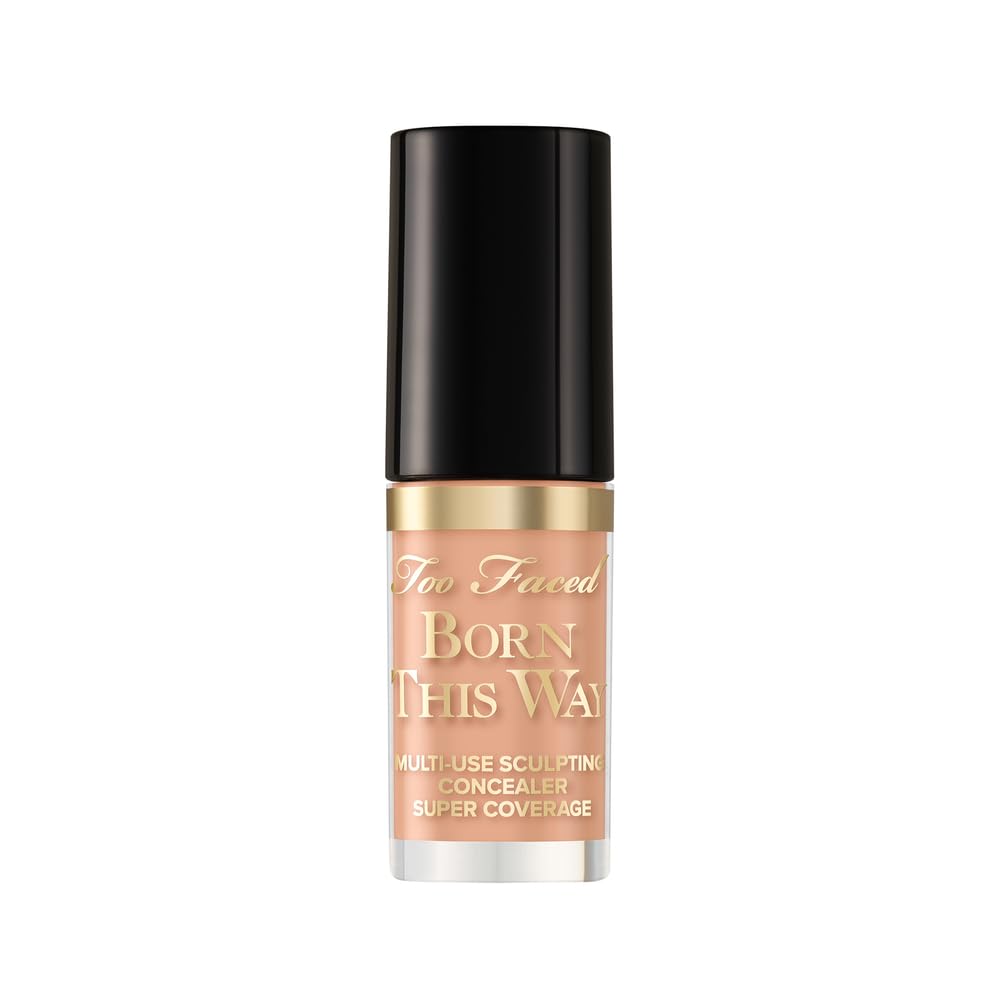 Too Faced Born This Way Super Coverage Multi-Use Concealer | Full-Coverage Hydrating Concealer for Dark Circles & Blemishes with Natural Finish | Hyaluronic Acid & Coconut Water