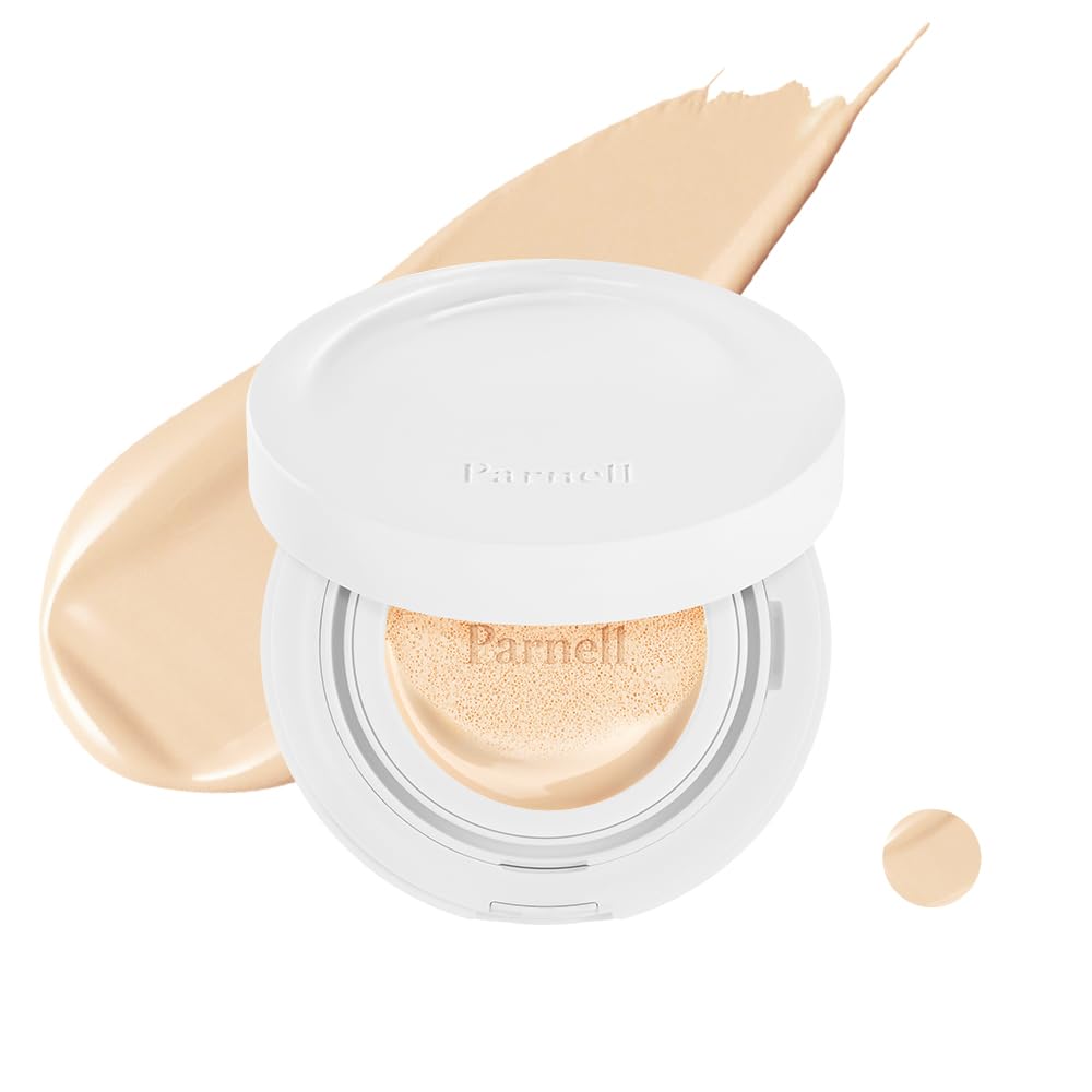 Parnell Cicamanu Serum Cushion - Moisturizing Foundation for Soothing, Coverage, Glass Skin and Lightweight for Sensitive and Dry Skin Pearl Skin (0.52 Fl Oz) (30N)
