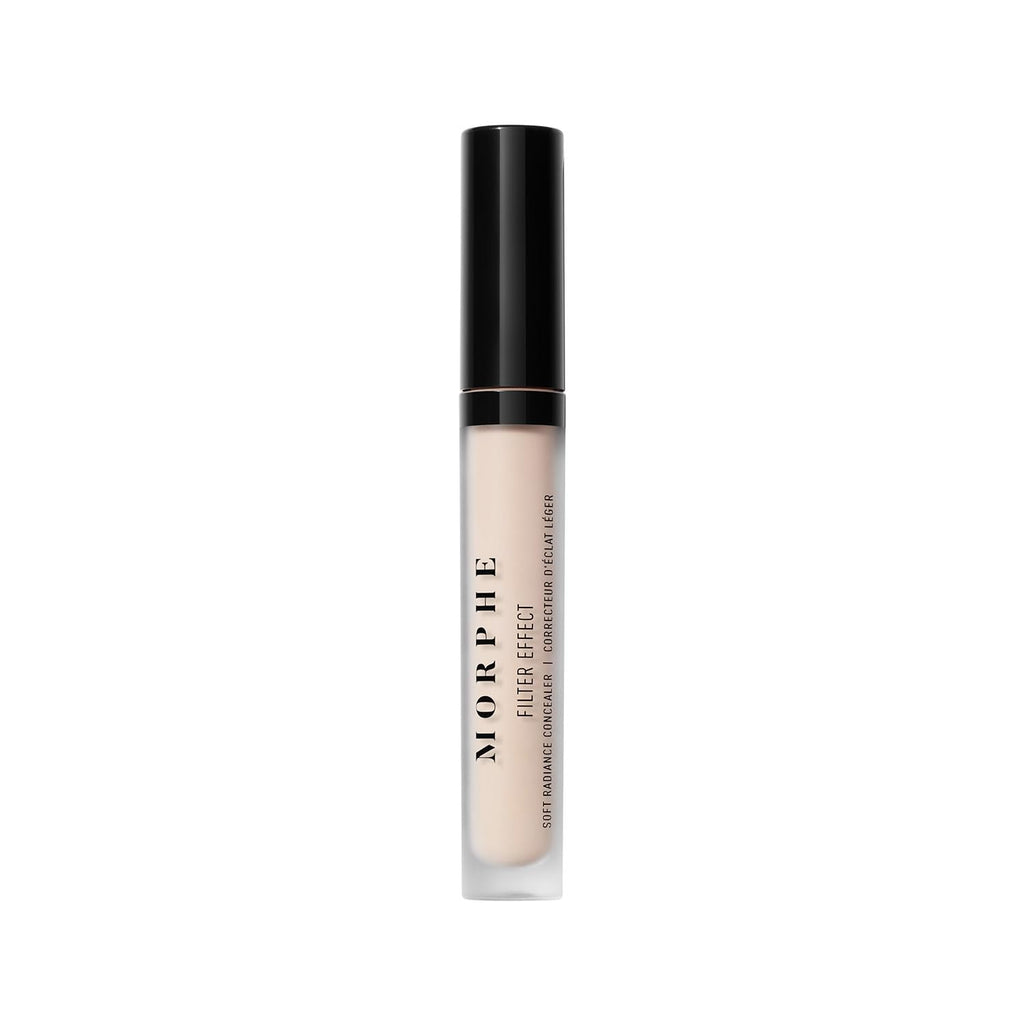 Morphe Filter Effect Soft Radiance Concealer - Buildable Coverage Liquid Concealer Face Makeup with Hyaluronic Acid & Pomegranate Extract & a Natural Radiant Finish - Light 2 (Cool) (0.12 fl oz)