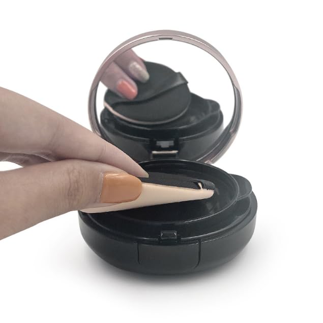 1 PCS Empty Cushion Foundation Case Portable Cushion Compact Bb Puff Box with Sponge Powder Puff and Mirror for BB Cream Storage Holder(15g/0.5oz)