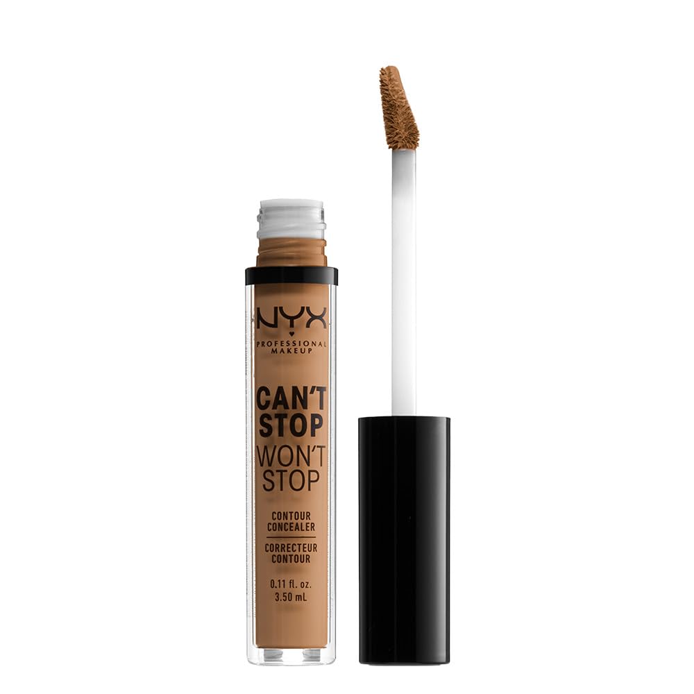 NYX PROFESSIONAL MAKEUP Can't Stop Won't Stop Contour Concealer, 24h Full Coverage Matte Finish - Soft Beige