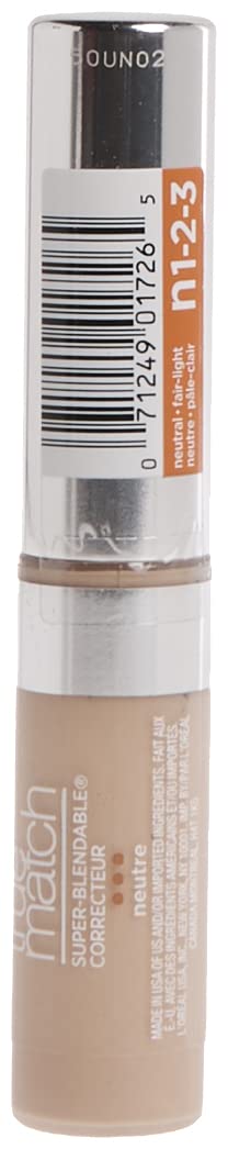 L'Oreal Paris True Match Super-blendable Concealer, Fair/Light Neutral, 0.17 Fl Oz.