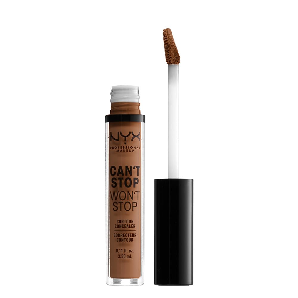 NYX PROFESSIONAL MAKEUP Can't Stop Won't Stop Contour Concealer, 24h Full Coverage Matte Finish - Soft Beige