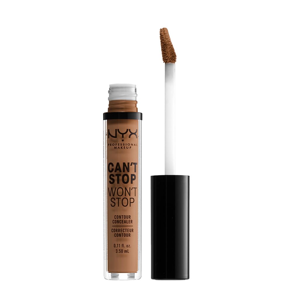 NYX PROFESSIONAL MAKEUP Can't Stop Won't Stop Contour Concealer, 24h Full Coverage Matte Finish - Soft Beige