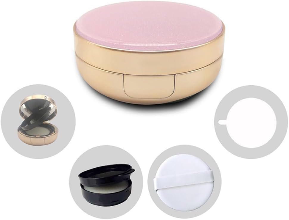 Empty Air Cushion Puff Box Liquid Foundation Compact Makeup Case With Powder Sponge