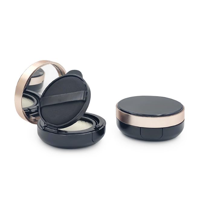 1 PCS Empty Cushion Foundation Case Portable Cushion Compact Bb Puff Box with Sponge Powder Puff and Mirror for BB Cream Storage Holder(15g/0.5oz)