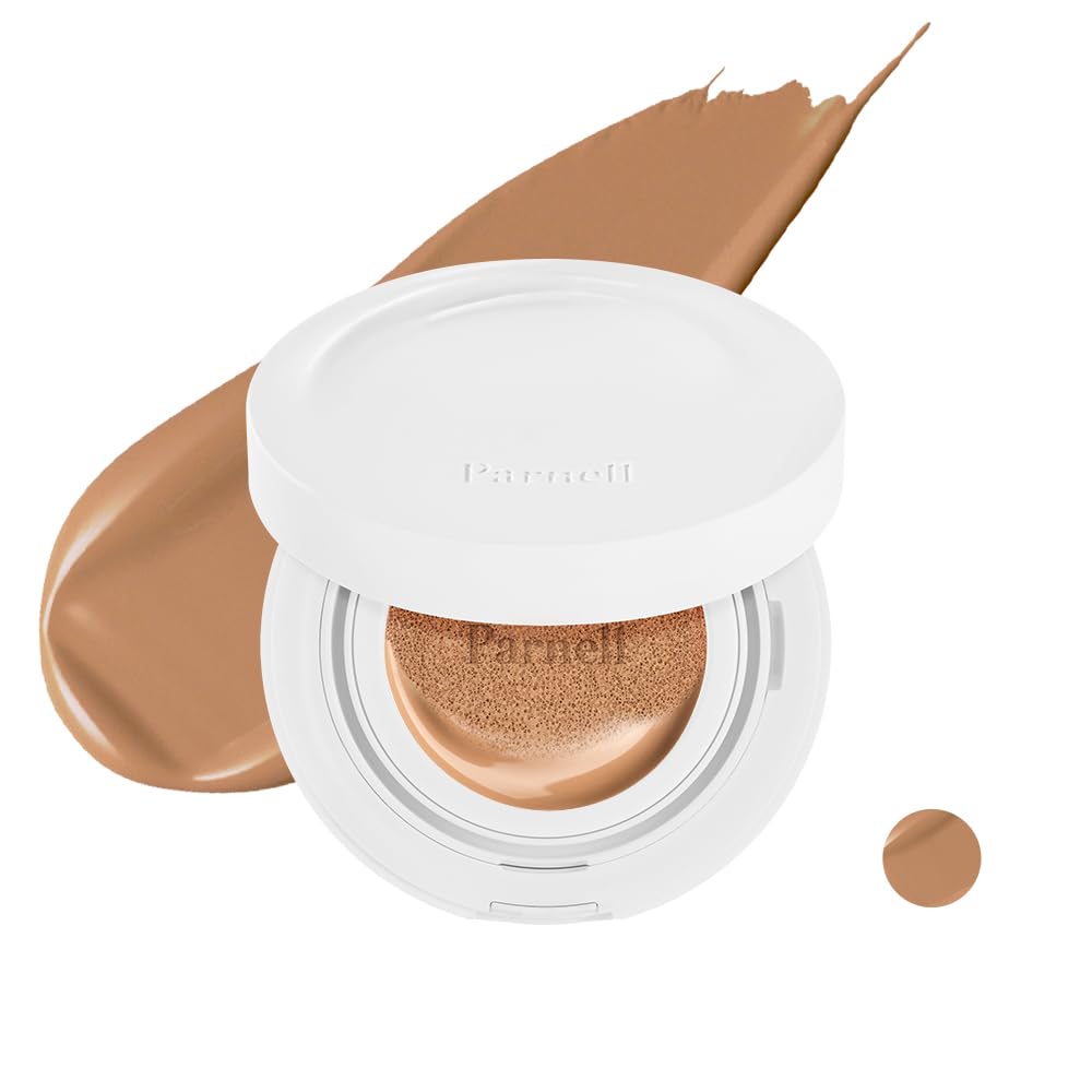 Parnell Cicamanu Serum Cushion - Moisturizing Foundation for Soothing, Coverage, Glass Skin and Lightweight for Sensitive and Dry Skin Pearl Skin (0.52 Fl Oz) (30N)