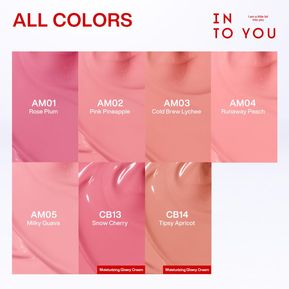 INTO YOU Cushion Blush Refill, Soft Matte Refill Only for Air Cushion Blush (Compact Case Not Included), Buildable and Blendable Cream-Gel Cheek Tint Replacement, Lightweight Blurring Face Blush, AM03