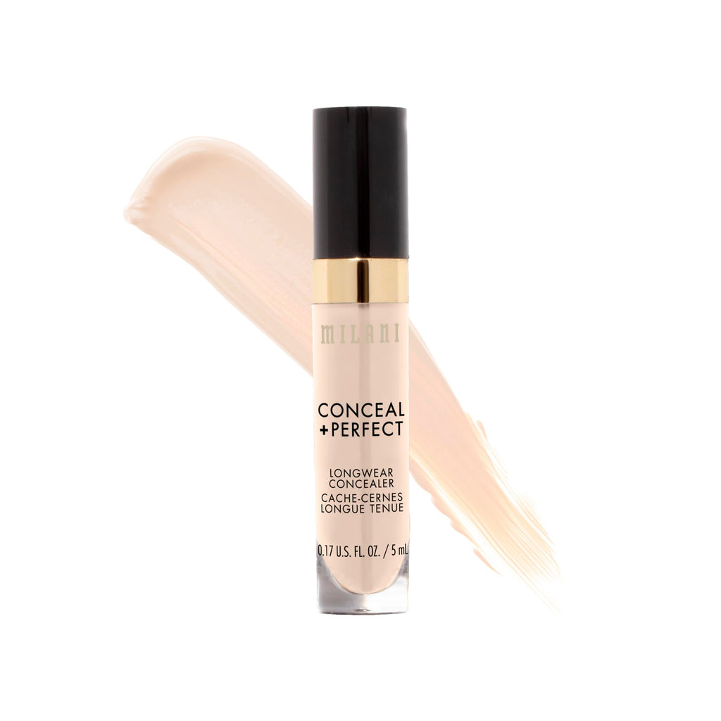 Milani Conceal + Perfect Longwear Concealer - Light Beige(0.17 Fl. Oz.)