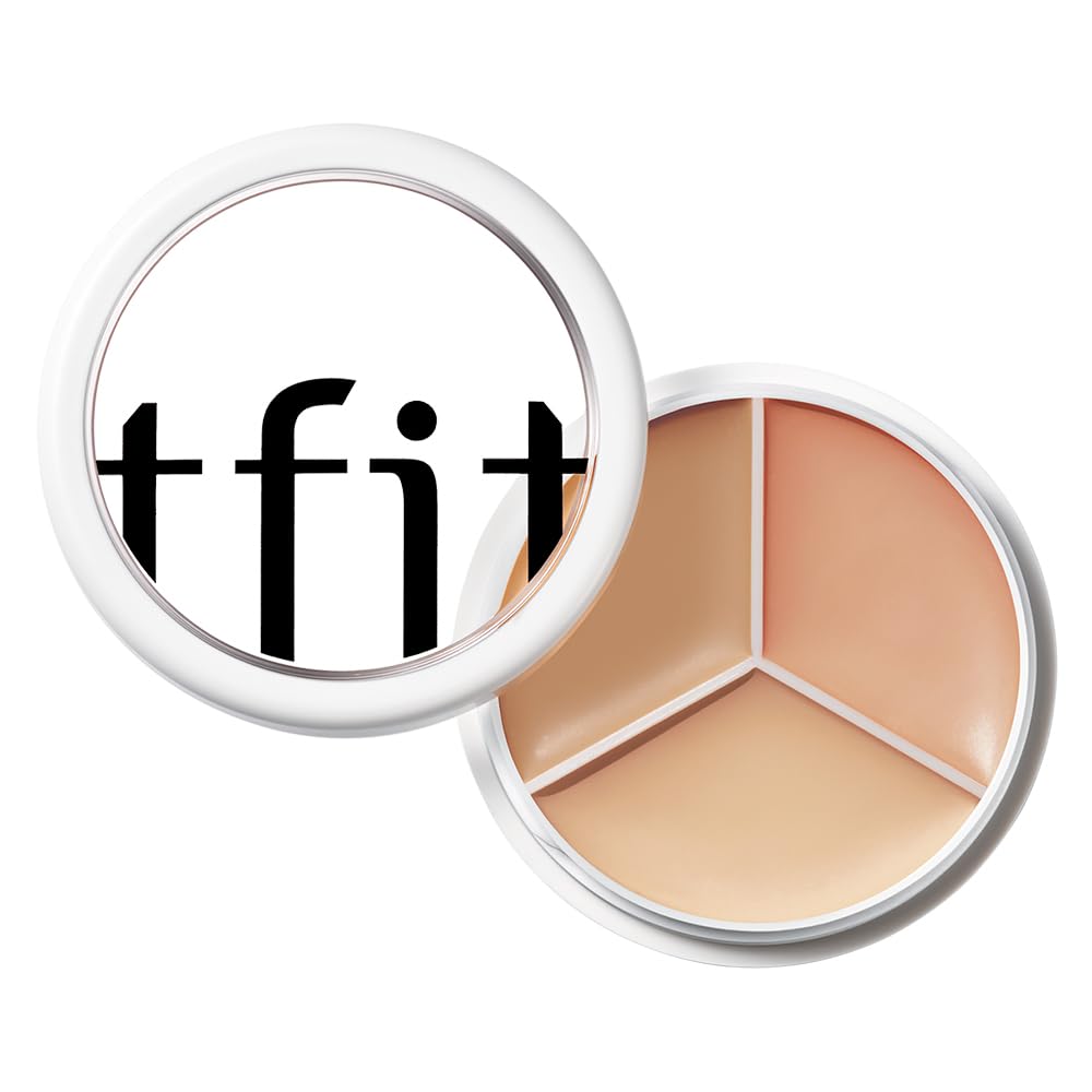 TFIT 3 Color Concealer Cream Palette Full Coverage 0.52 Ounce 01 Neutral