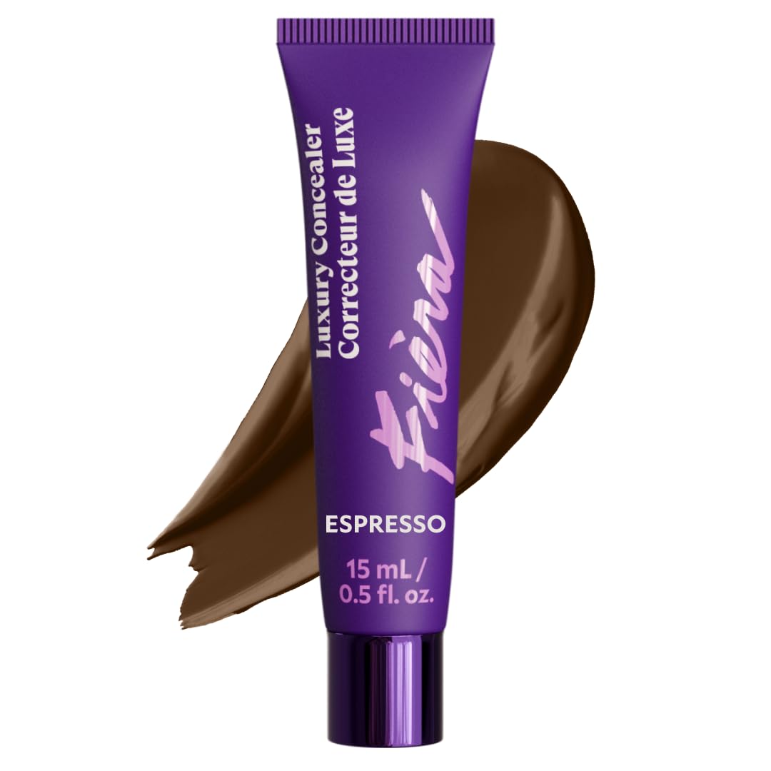 Fièra Luxury Concealer & Foundation with Anti-Aging Ingredients - Full Coverage for Dark Circles, Wrinkles, Fine Lines, and Spots, All-Day Wear For Mature Skin - Neutral Beige, 0.5 FL. OZ. / 15 ML
