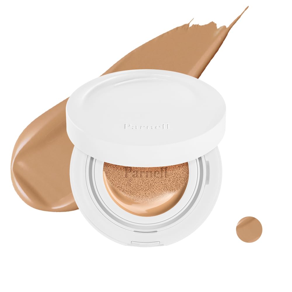 Parnell Cicamanu Serum Cushion - Moisturizing Foundation for Soothing, Coverage, Glass Skin and Lightweight for Sensitive and Dry Skin Pearl Skin (0.52 Fl Oz) (30N)