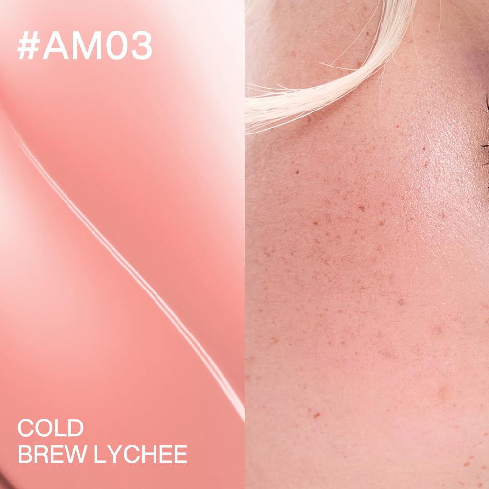 INTO YOU Cushion Blush Refill, Soft Matte Refill Only for Air Cushion Blush (Compact Case Not Included), Buildable and Blendable Cream-Gel Cheek Tint Replacement, Lightweight Blurring Face Blush, AM03