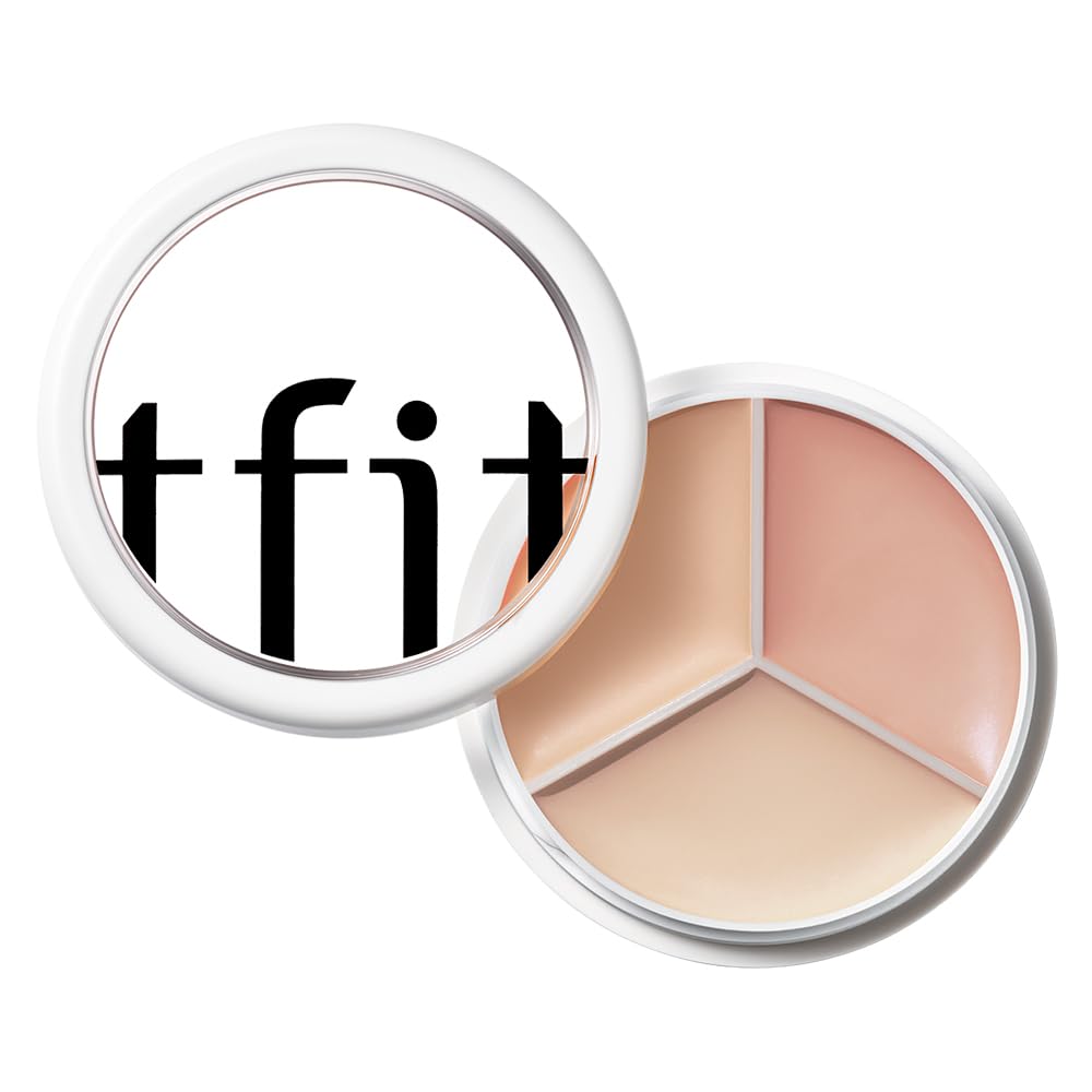 TFIT 3 Color Concealer Cream Palette Full Coverage 0.52 Ounce 01 Neutral