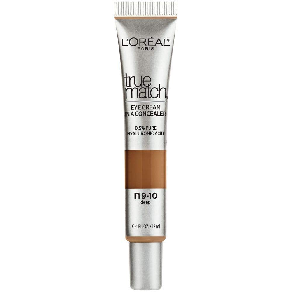 L'Oreal Paris True Match Eye Cream in a Concealer, 0.5% hyaluronic acid, Fair C1-2, 0.4 fl. oz.