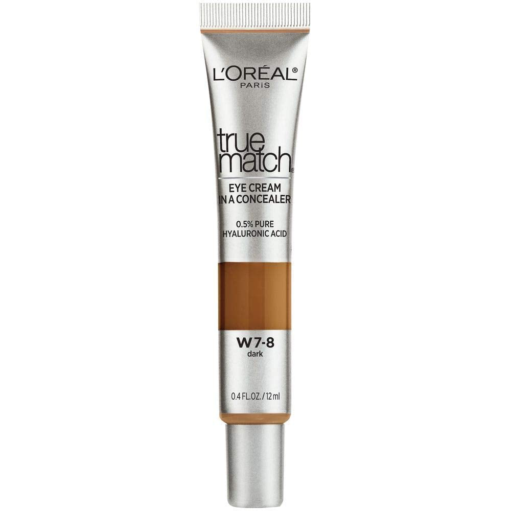 L'Oreal Paris True Match Eye Cream in a Concealer, 0.5% hyaluronic acid, Fair C1-2, 0.4 fl. oz.