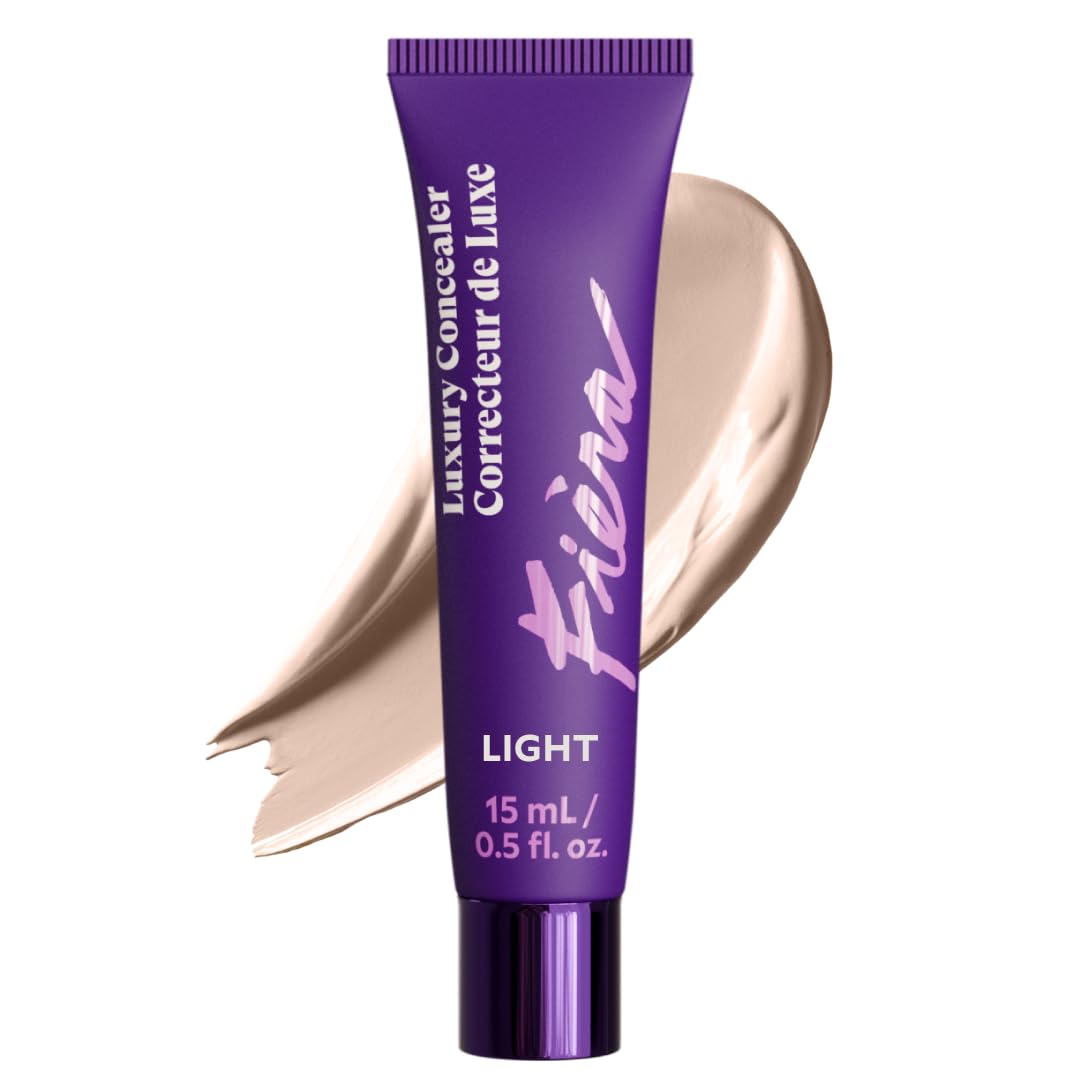 Fièra Luxury Concealer & Foundation with Anti-Aging Ingredients - Full Coverage for Dark Circles, Wrinkles, Fine Lines, and Spots, All-Day Wear For Mature Skin - Neutral Beige, 0.5 FL. OZ. / 15 ML