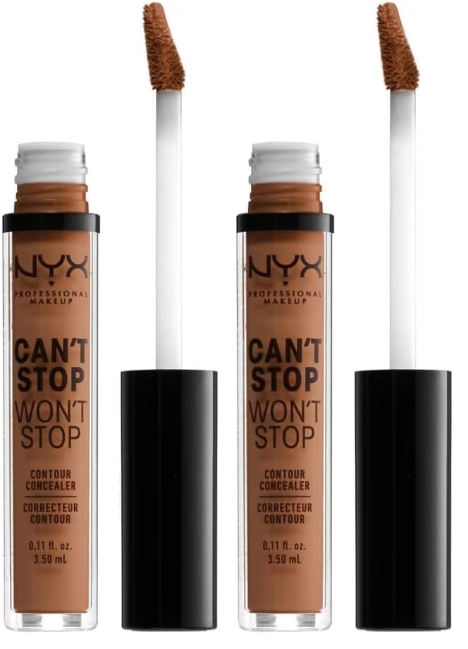 NYX PROFESSIONAL MAKEUP Can't Stop Won't Stop Contour Concealer, 24h Full Coverage Matte Finish - Soft Beige