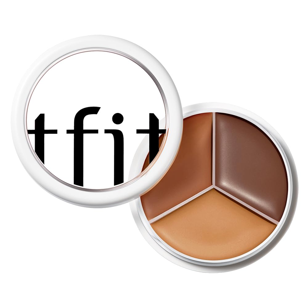 TFIT 3 Color Concealer Cream Palette Full Coverage 0.52 Ounce 01 Neutral