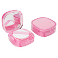 10g Portable Air Cushion Case Empty Foundation Container Makeup Puff Box Cushion Puff Case Foundation Puff Box BB Cream Container With Mirror Makeup Holder Travel Cosmetic Cases (Pink)