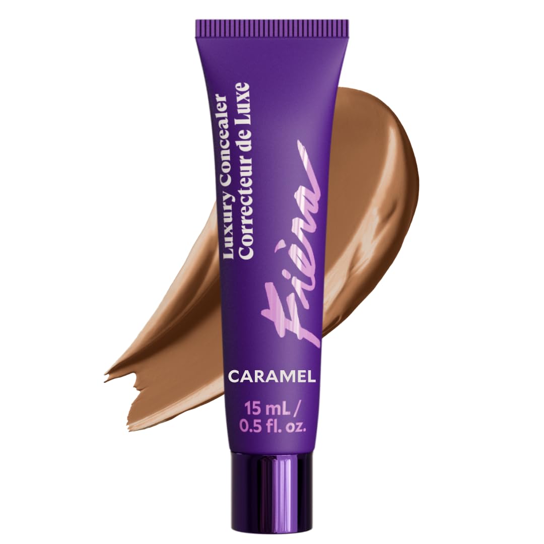 Fièra Luxury Concealer & Foundation with Anti-Aging Ingredients - Full Coverage for Dark Circles, Wrinkles, Fine Lines, and Spots, All-Day Wear For Mature Skin - Neutral Beige, 0.5 FL. OZ. / 15 ML