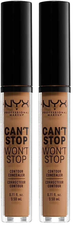 NYX PROFESSIONAL MAKEUP Can't Stop Won't Stop Contour Concealer, 24h Full Coverage Matte Finish - Soft Beige