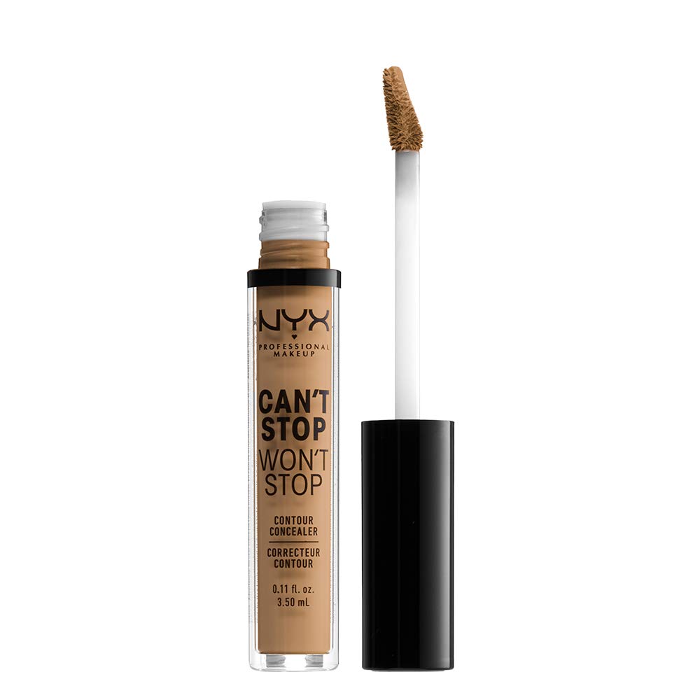 NYX PROFESSIONAL MAKEUP Can't Stop Won't Stop Contour Concealer, 24h Full Coverage Matte Finish - Soft Beige
