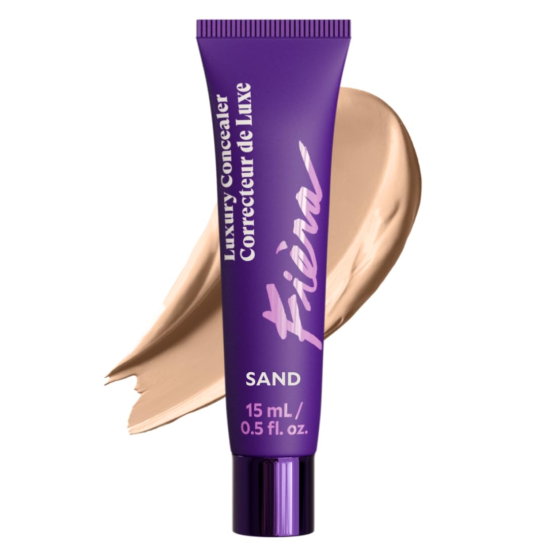 Fièra Luxury Concealer & Foundation with Anti-Aging Ingredients - Full Coverage for Dark Circles, Wrinkles, Fine Lines, and Spots, All-Day Wear For Mature Skin - Neutral Beige, 0.5 FL. OZ. / 15 ML