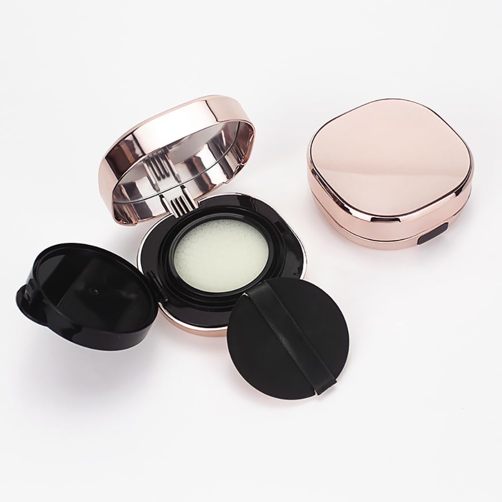 2 Pcs 15G Empty Luxurious Air Cushion Puff Box Portable Make-up Powder Container Case Refillable Liquid Foundation BB Cream Box