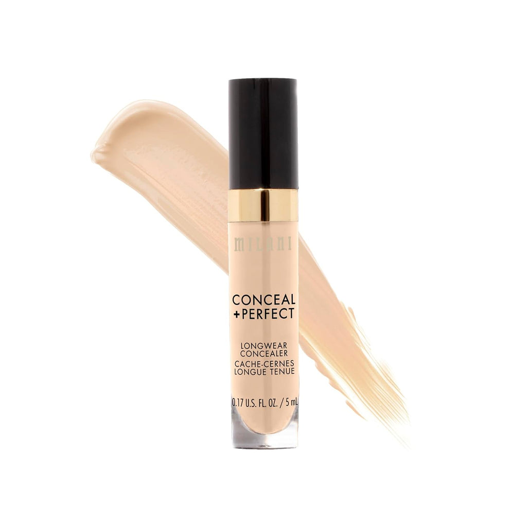 Milani Conceal + Perfect Longwear Concealer - Light Beige(0.17 Fl. Oz.)