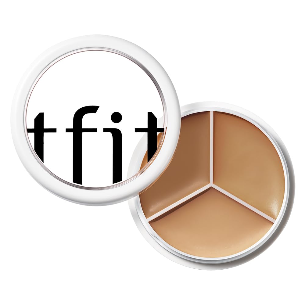 TFIT 3 Color Concealer Cream Palette Full Coverage 0.52 Ounce 01 Neutral