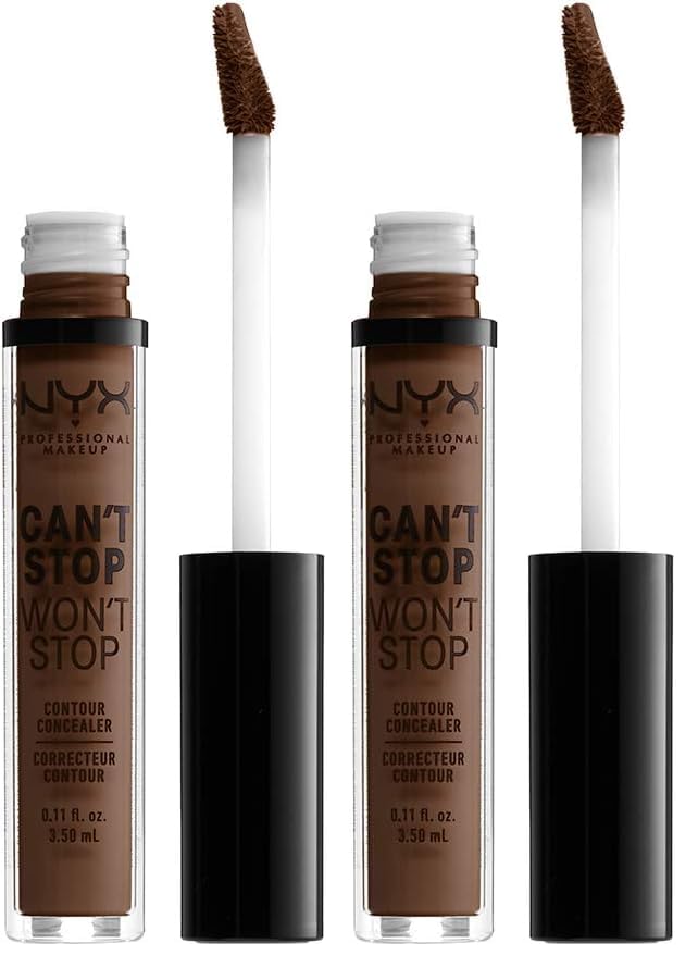 NYX PROFESSIONAL MAKEUP Can't Stop Won't Stop Contour Concealer, 24h Full Coverage Matte Finish - Soft Beige