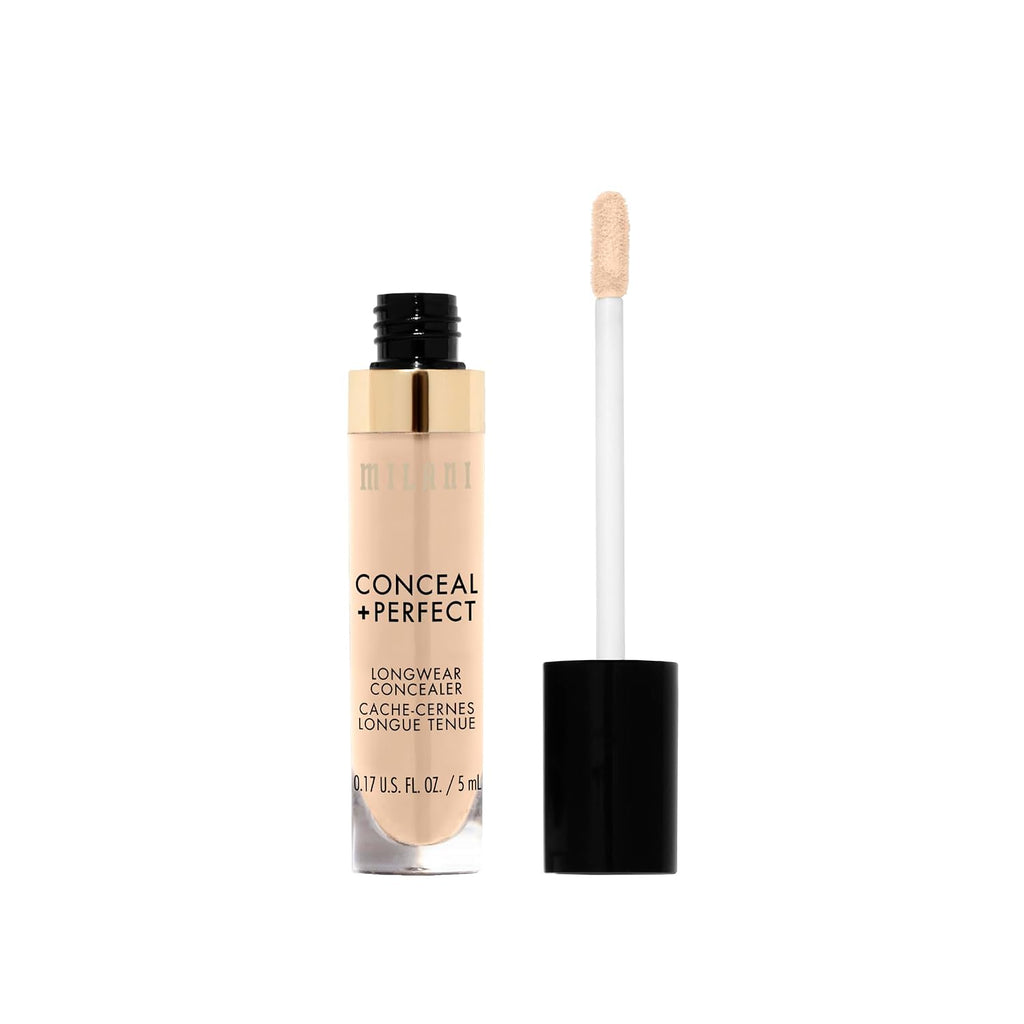 Milani Conceal + Perfect Longwear Concealer - Light Beige(0.17 Fl. Oz.)
