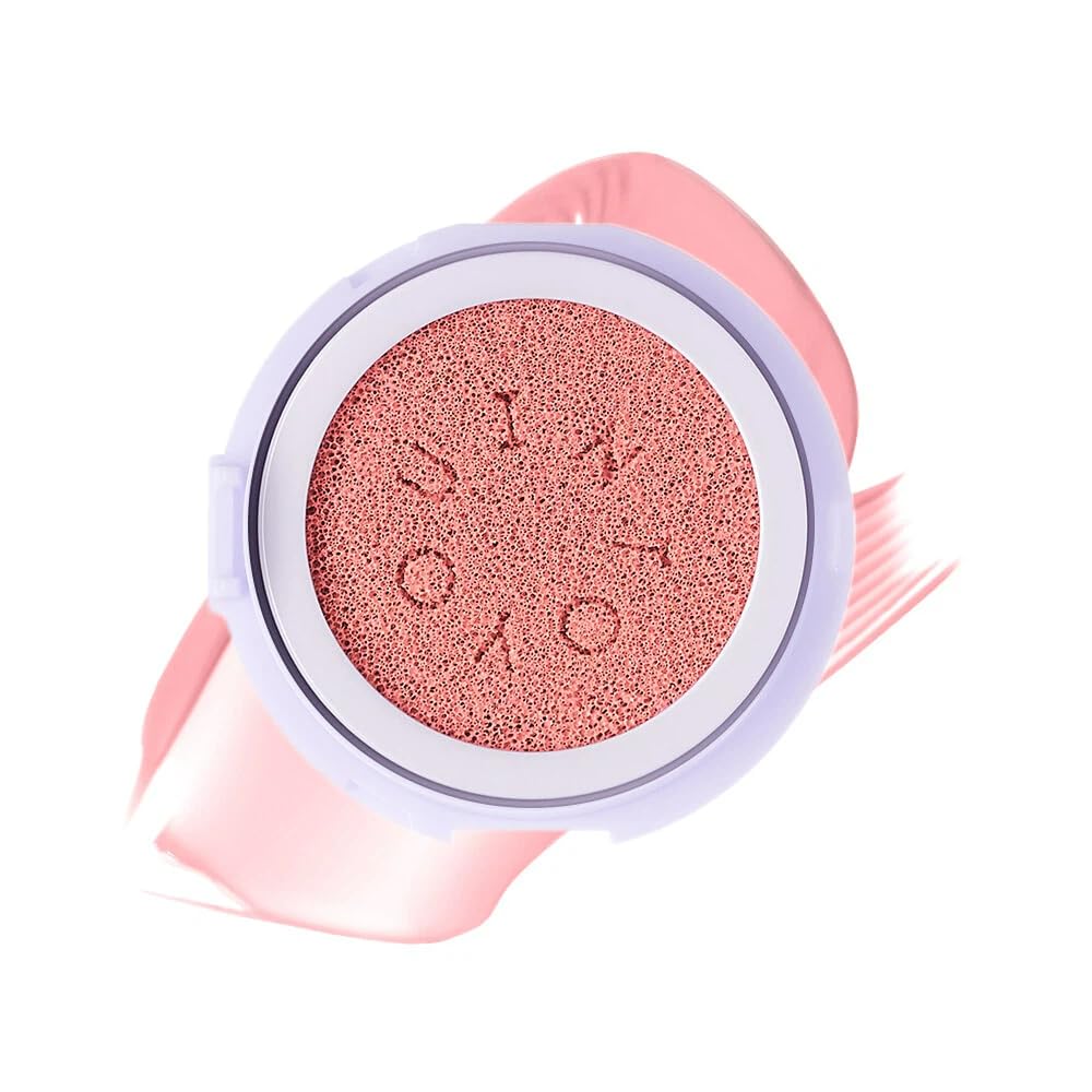 INTO YOU Cushion Blush Refill, Soft Matte Refill Only for Air Cushion Blush (Compact Case Not Included), Buildable and Blendable Cream-Gel Cheek Tint Replacement, Lightweight Blurring Face Blush, AM03