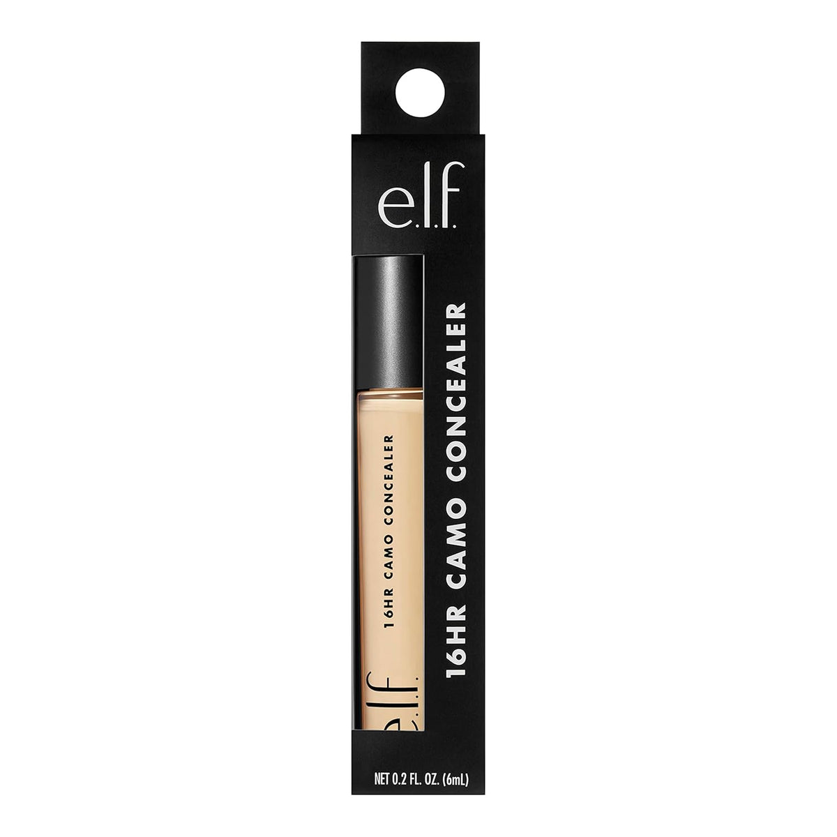 e.l.f. 16HR Camo Concealer, Full Coverage, Matte Finish Under-Eye & Blemish Corrector, Hydrating Formula, 16-Hour Crease-Resistant Wear, Medium Warm