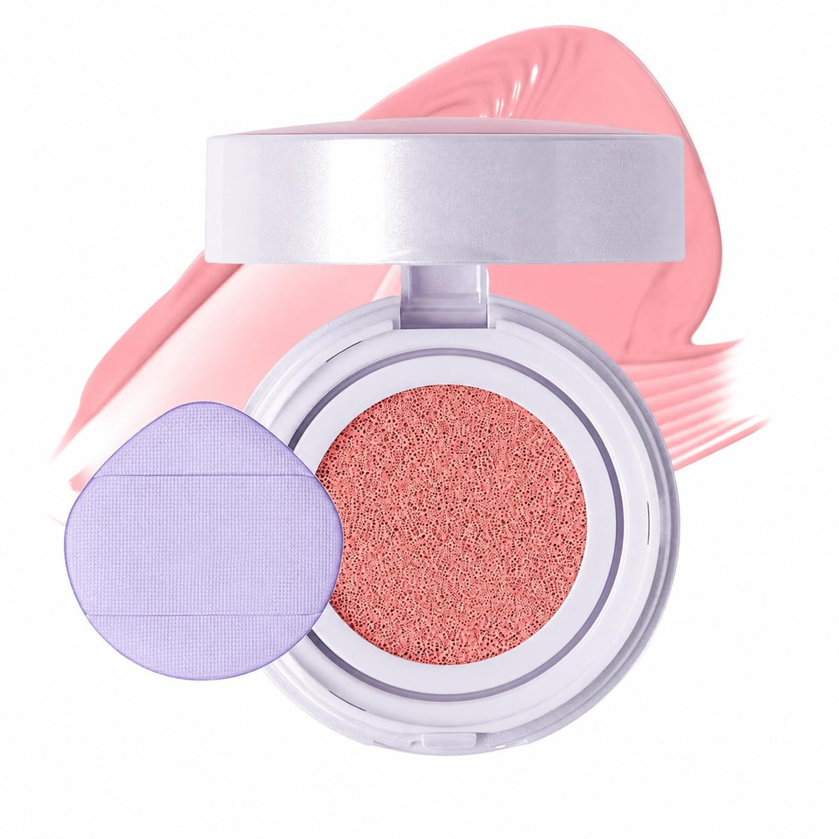 INTO YOU Cushion Blush Refill, Soft Matte Refill Only for Air Cushion Blush (Compact Case Not Included), Buildable and Blendable Cream-Gel Cheek Tint Replacement, Lightweight Blurring Face Blush, AM03