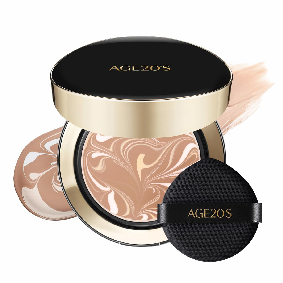 [MINI SIZE] AGE20'S Signature Essence Pact | 17N | Vegan Korean Cushion Foundation | Pack of 1 | Cream Foundation, Dewy & Glow Finish, Natural Coverage, SPF 50+ | 0.14 oz