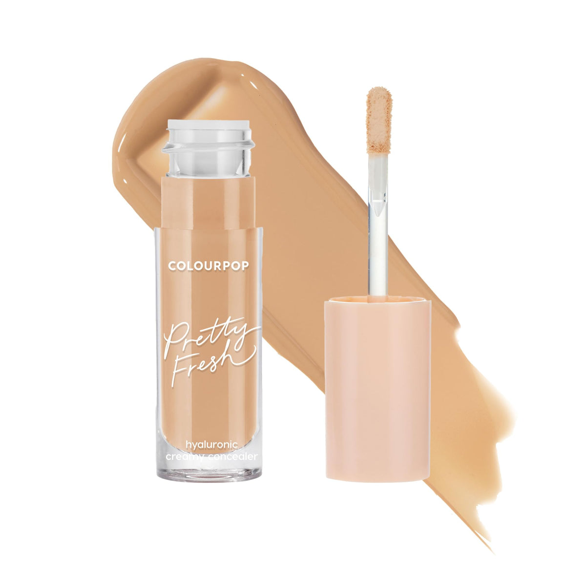 ColourPop Pretty Fresh Creamy Concealer - Full Coverage Concealer with a Natural Finish - Formulated with Hyaluronic Acid & Coconut Water for Instant Hydration - Light - 40N (0.3 oz)