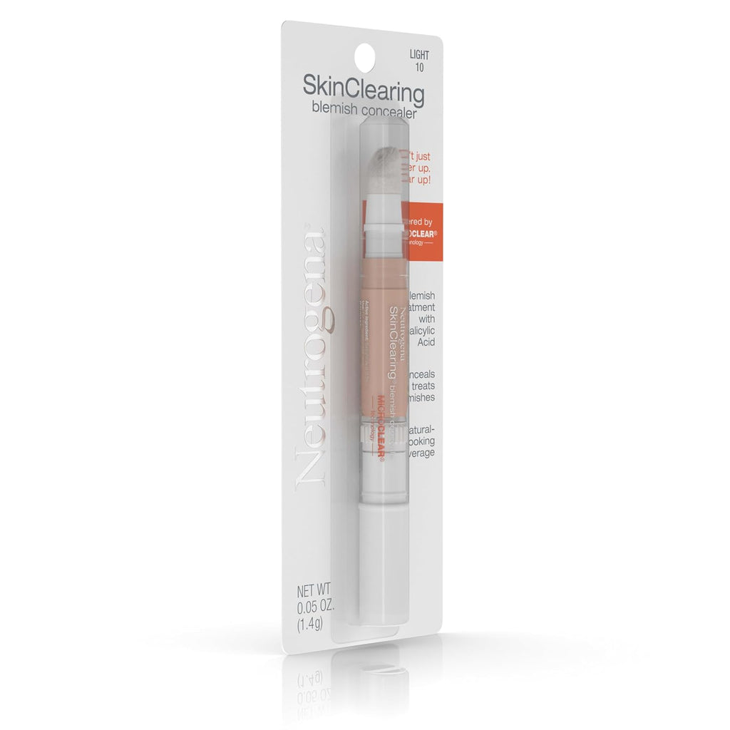 Neutrogena SkinClearing Blemish Concealer Face Makeup, Light 10, .05 oz