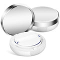 Beaupretty Empty Cushion Compact Case 2 pack Refillable Powder Box with Puff Portable Powder Container for Loose Body Storage Travel and Daily Use