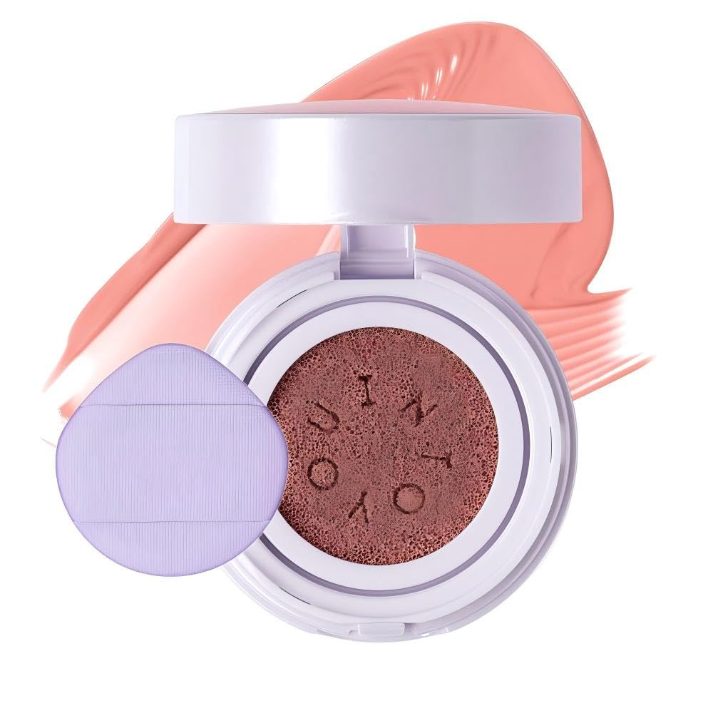 INTO YOU Cushion Blush Refill, Soft Matte Refill Only for Air Cushion Blush (Compact Case Not Included), Buildable and Blendable Cream-Gel Cheek Tint Replacement, Lightweight Blurring Face Blush, AM03