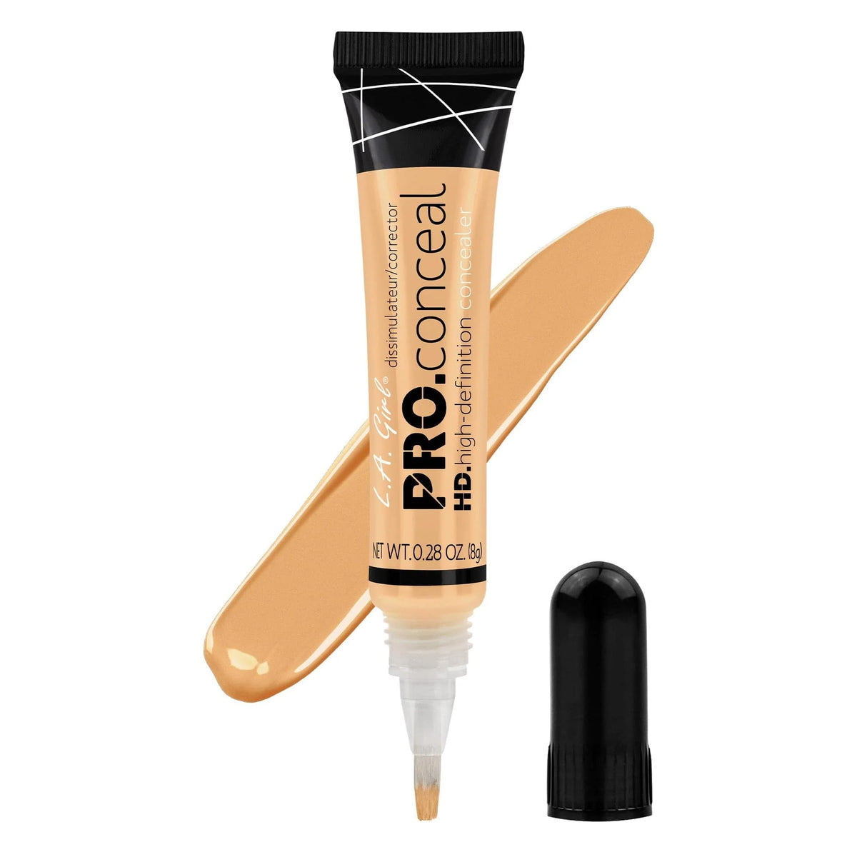 L.A. Girl Pro Conceal HD Concealer, Light Yellow Corrector, 0.28 Ounce (GC995)