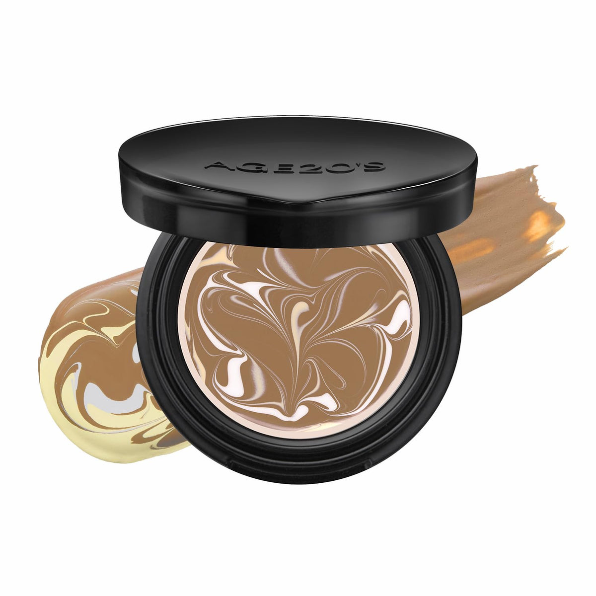 [MINI SIZE] AGE20'S Signature Essence Pact | 17N | Vegan Korean Cushion Foundation | Pack of 1 | Cream Foundation, Dewy & Glow Finish, Natural Coverage, SPF 50+ | 0.14 oz
