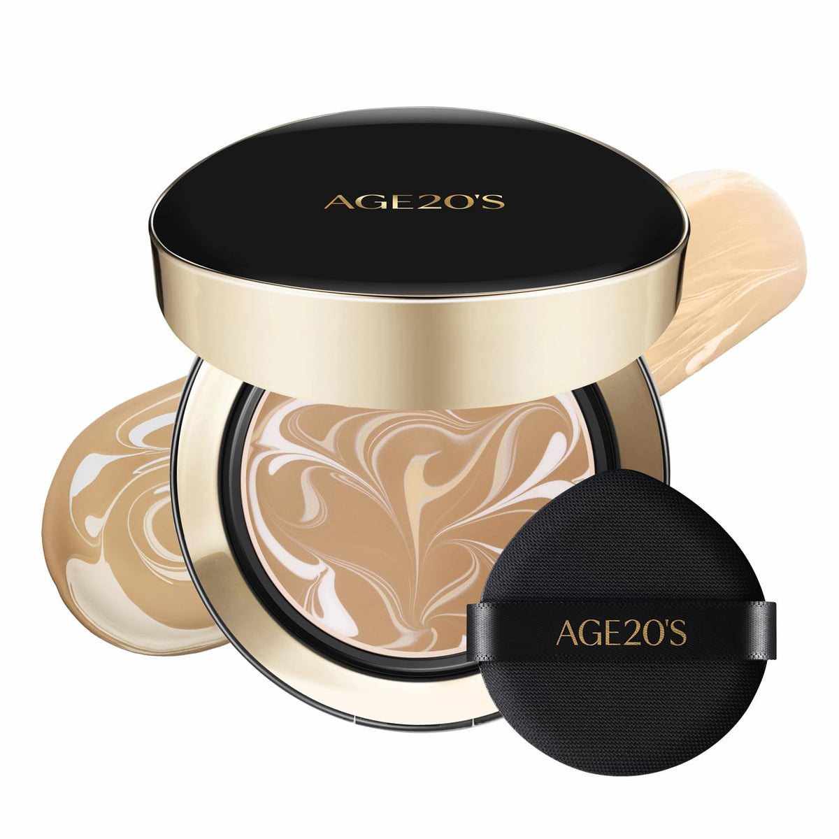 [MINI SIZE] AGE20'S Signature Essence Pact | 17N | Vegan Korean Cushion Foundation | Pack of 1 | Cream Foundation, Dewy & Glow Finish, Natural Coverage, SPF 50+ | 0.14 oz