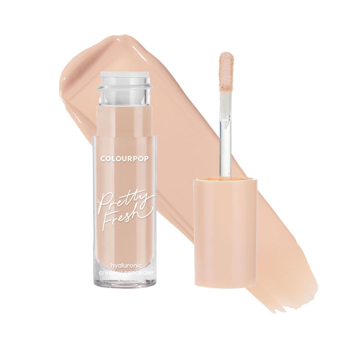 ColourPop Pretty Fresh Creamy Concealer - Full Coverage Concealer with a Natural Finish - Formulated with Hyaluronic Acid & Coconut Water for Instant Hydration - Light - 40N (0.3 oz)