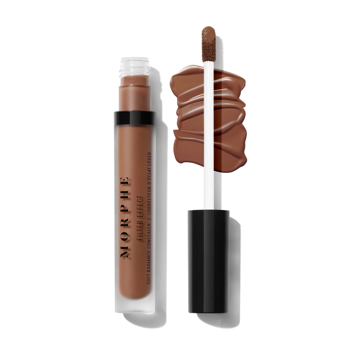 Morphe Filter Effect Soft Radiance Concealer - Buildable Coverage Liquid Concealer Face Makeup with Hyaluronic Acid & Pomegranate Extract & a Natural Radiant Finish - Light 2 (Cool) (0.12 fl oz)