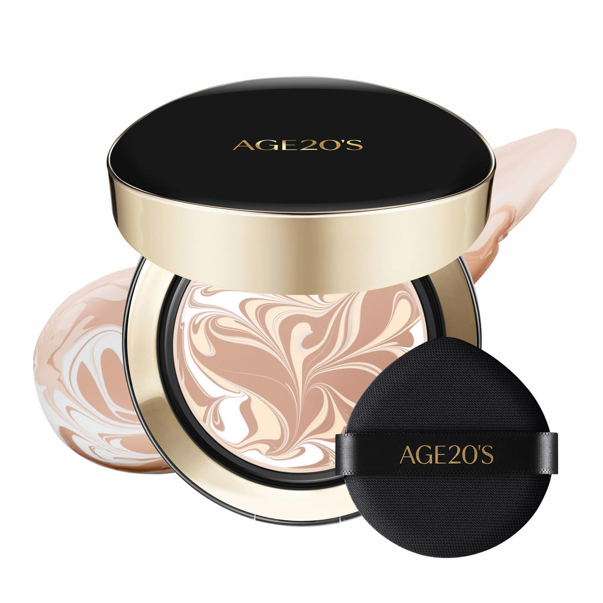 [Vegan] AGE20'S Signature Essence Pact | Pack of 1 | 23W BEIGE | Korean Cushion Foundation | Cream Foundation, Dewy & Glow Finish, Natural Coverage, SPF 50+
