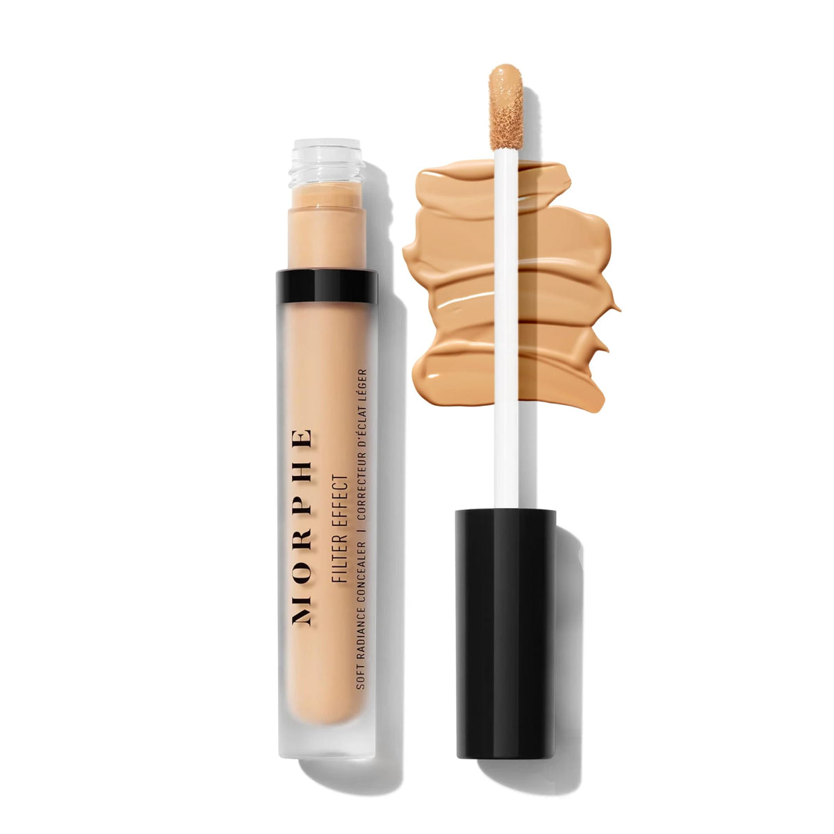 Morphe Filter Effect Soft Radiance Concealer - Buildable Coverage Liquid Concealer Face Makeup with Hyaluronic Acid & Pomegranate Extract & a Natural Radiant Finish - Light 2 (Cool) (0.12 fl oz)