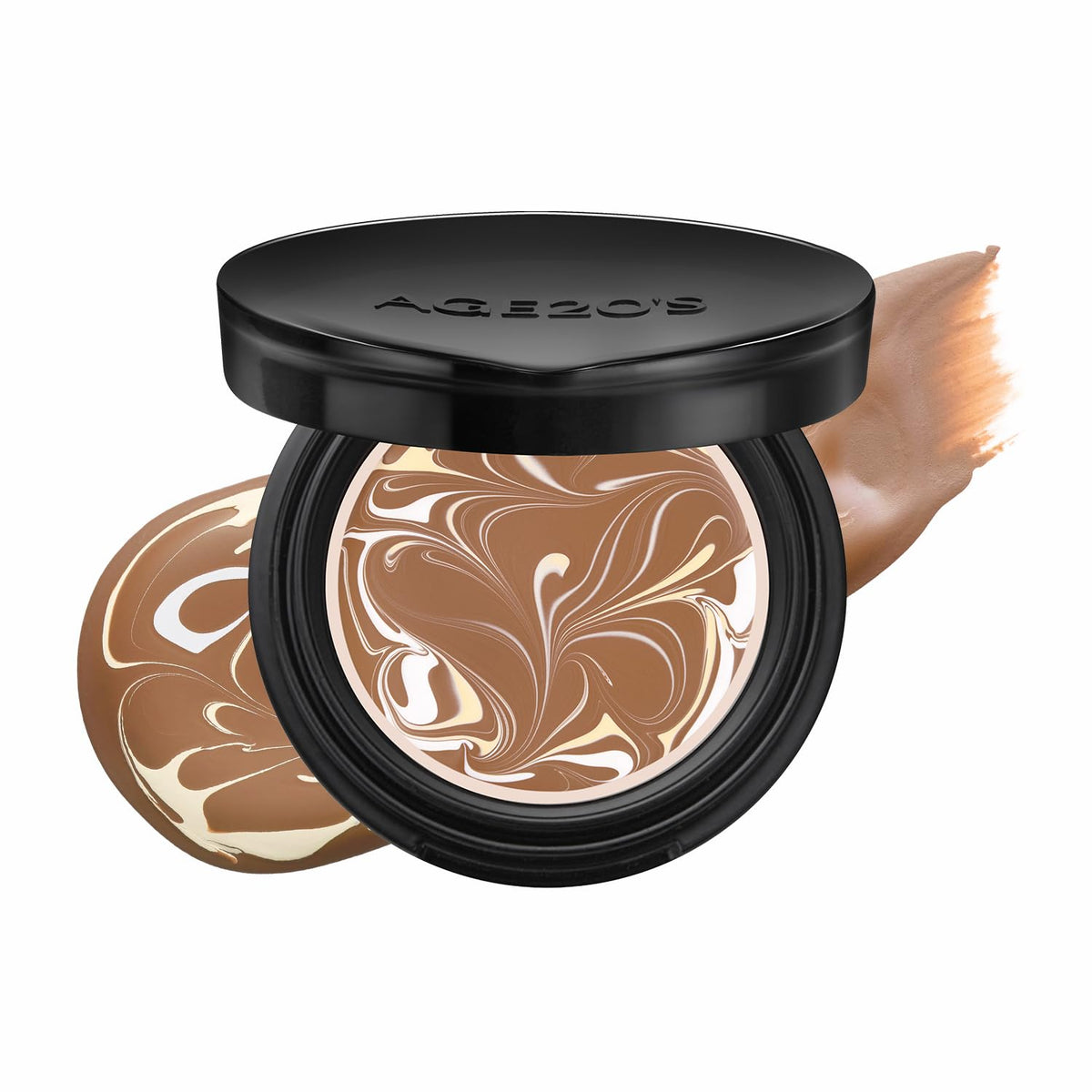 [MINI SIZE] AGE20'S Signature Essence Pact | 17N | Vegan Korean Cushion Foundation | Pack of 1 | Cream Foundation, Dewy & Glow Finish, Natural Coverage, SPF 50+ | 0.14 oz